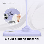Elago Soft Silicone Case - силиконов (TPU) калъф за iPhone 14 Plus (лилав) 1