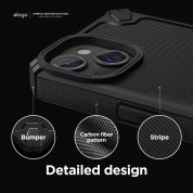 Elago Armor Case - удароустойчив силиконов (TPU) калъф за iPhone 14 Plus (черен) 5