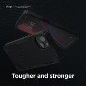 Elago Armor Case - удароустойчив силиконов (TPU) калъф за iPhone 14 Plus (черен) 2