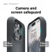 Elago Pebble Case - удароустойчив силиконов (TPU) калъф за iPhone 14 Pro (тъмносив) 5