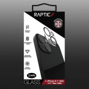 Raptic Camera Tempered Glass Lens Protector - 2 броя предпазни стъклени защитни покрития за камерата на iPhone 14, iPhone 14 Plus (прозрачен) 1