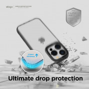 Elago Dual Case - хибриден удароустойчив кейс с за iPhone 14 Pro (прозрачен-черен) 4
