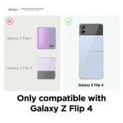Elago Hybrid Case - хибриден удароустойчив кейс с за Samsung Galaxy Z Flip 4 (прозрачен) 3
