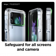 Elago Hybrid Case - хибриден удароустойчив кейс с за Samsung Galaxy Z Flip 4 (прозрачен) 8