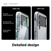 Elago Hybrid Case - хибриден удароустойчив кейс с за Samsung Galaxy Z Flip 4 (прозрачен) 4