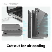 Elago Slim Case - предпазен поликарбонатов кейс за Apple MacBook Pro 14 M1 (2021), MacBook Pro 14 M2 (2023) (тъмносив) 4