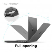 Elago Slim Case - предпазен поликарбонатов кейс за Apple MacBook Pro 14 M1 (2021), MacBook Pro 14 M2 (2023) (тъмносив) 5