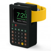 Elago W8 Watch Stand - силиконова винтидж поставка с формата на калкулатор за Apple Watch (черна)