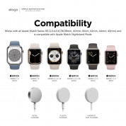 Elago W8 Watch Stand - силиконова винтидж поставка с формата на калкулатор за Apple Watch (черна) 5