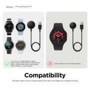 Elago GWT3 Watch Stand - силиконова поставка за Samsung Galaxy Watch 4, 3, Active (40-46мм) (светлосив) 7