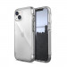 Raptic Air Hybrid Case - удароустойчив хибриден кейс за iPhone 14 (прозрачен-сребрист)  1