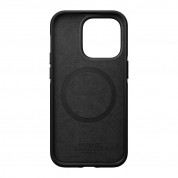 Nomad Modern Horween Leather MagSafe Case for iPhone 14 Pro (black) 5