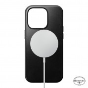 Nomad Modern Horween Leather MagSafe Case for iPhone 14 Pro (black) 1