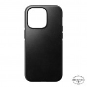 Nomad Modern Horween Leather MagSafe Case for iPhone 14 Pro (black)