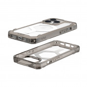 Urban Armor Gear Plyo MagSafe Case - удароустойчив хибриден кейс за iPhone 14 Pro (черен-прозрачен) 1