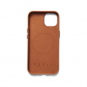 Mujjo Full Leather MagSafe Case for iPhone 15, iPhone 14, iPhone 13 (tan) 1