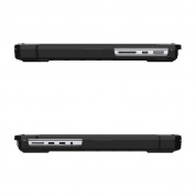 Spigen Rugged Armor Case - хибриден удароустойчив кейс за Apple MacBook Pro 14 M1 (2021), MacBook Pro 14 M2 (2023) (черен-прозрачен) 3