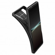 Spigen Rugged Armor Case - тънък качествен силиконов (TPU) калъф за Sony Xperia 5 IV (черен) 7