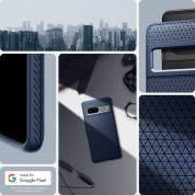 Spigen Liquid Air Case - силиконов (TPU) калъф с висока степен на защита за Google Pixel 7 (син) 12