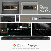 Spigen Rugged Armor Case - тънък качествен силиконов (TPU) калъф за Google Pixel 7 Pro (черен) 14