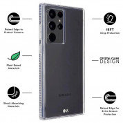 CaseMate Tough Plus Clear Case - кейс с висока защита за Samsung Galaxy S22 Ultra (прозрачен) 5