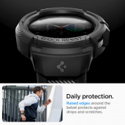 Spigen Rugged Armor Pro Case - удароустойчив TPU кейс за Samsung Galaxy Watch 5 Pro 45мм (черен) 11