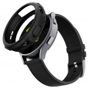 Spigen Liquid Air Case - качествен силиконов (TPU) кейс за Samsung Galaxy Watch 5 44мм, Galaxy Watch 4 44мм (черен) 2