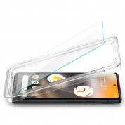 Spigen Glass.Tr Align Master Tempered Glass 2 Pack - 2 броя калени стъклени защитни покрития за дисплея на Google Pixel 6A (прозрачен) 3