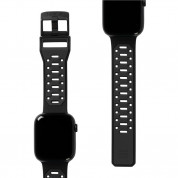 Urban Armor Gear Civilian New Strap - изключително здрава силиконова каишка за Apple Watch 42мм, 44мм, 45мм, Ultra 49мм (черен) 2