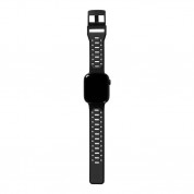 Urban Armor Gear Civilian New Strap - изключително здрава силиконова каишка за Apple Watch 42мм, 44мм, 45мм, Ultra 49мм (черен) 7