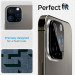 Spigen Optik Pro tR Ez Fit Lens Protector - комплект 2 броя предпазни стъклени протектора за камерата на iPhone 15 Pro, iPhone 15 Pro Max, iPhone 14 Pro, iPhone 14 Pro Max (черен) 12