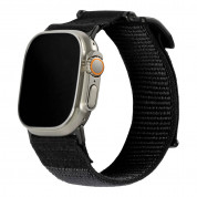 Urban Armor Gear Active Watch Strap - изключително здрава текстилна каишка за Apple Watch 42мм, 44мм, 45мм, Ultra 49мм (черен)