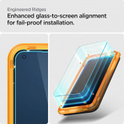 Spigen Glass.Tr Align Master Tempered Glass 2 Pack - 2 броя калени стъклени защитни покрития за дисплея на Nothing Phone 1 (прозрачен) 8