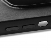 Mujjo Full Leather MagSafe Case - премиум кожен (естествена кожа) кейс с MagSafe за iPhone 15, iPhone 14, iPhone 13 (черен) 5