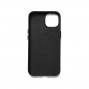 Mujjo Full Leather MagSafe Case - премиум кожен (естествена кожа) кейс с MagSafe за iPhone 15, iPhone 14, iPhone 13 (черен) 2