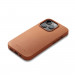 Mujjo Full Leather MagSafe Case - премиум кожен (естествена кожа) кейс с MagSafe за iPhone 14 Pro (кафяв) 4