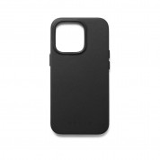Mujjo Full Leather MagSafe Case - премиум кожен (естествена кожа) кейс с MagSafe за iPhone 14 Pro (черен)