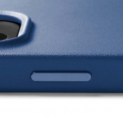 Mujjo Full Leather MagSafe Case - премиум кожен (естествена кожа) кейс с MagSafe за iPhone 14 Pro (син) 8