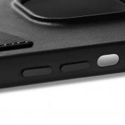 Mujjo Leather Wallet  Case - премиум кожен (естествена кожа) кейс с джоб за кредитна карта за iPhone 14 Pro (черен) 7