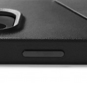 Mujjo Leather Wallet  Case - премиум кожен (естествена кожа) кейс с джоб за кредитна карта за iPhone 14 Pro (черен) 9