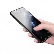 Borofone BF3 Full Glue 5D Tempered Glass - обхващащо и ръбовете стъклено защитно покритие за дисплея на iPhone 11 Pro, iPhone XS, iPhone X (черен) 3