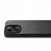 Mujjo Full Leather MagSafe Case - премиум кожен (естествена кожа) кейс с MagSafe за iPhone 14 Pro Max (черен) 4