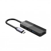 Orico USB-C 4-in-1 Hub - мултифункционален хъб за свързване на допълнителна периферия за устройства с USB-C (тъмносив) 1