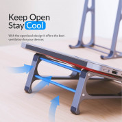 Orico Laptop Alluminum Stand (MA13-GY-BP) - ерногномична поставка за таблети, MacBook и лаптопи до 15.6 инча (тъмносив) 9