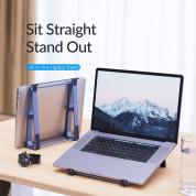 Orico Laptop Alluminum Stand (MA13-GY-BP) - ерногномична поставка за таблети, MacBook и лаптопи до 15.6 инча (тъмносив) 4