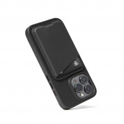 Mujjo MagWallet Leather Card Holder with MagSafe - кожен портфейл (джоб) за прикрепяне към iPhone с MagSafe (черен) 10
