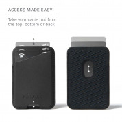Mujjo MagWallet Leather Card Holder with MagSafe - кожен портфейл (джоб) за прикрепяне към iPhone с MagSafe (черен) 13