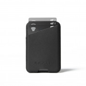 Mujjo MagWallet Leather Card Holder with MagSafe - кожен портфейл (джоб) за прикрепяне към iPhone с MagSafe (черен) 8
