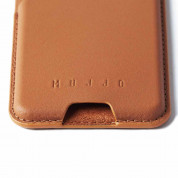 Mujjo MagWallet Leather Card Holder with MagSafe - кожен портфейл (джоб) за прикрепяне към iPhone с MagSafe (кафяв) 5
