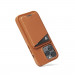 Mujjo MagWallet Leather Card Holder with MagSafe - кожен портфейл (джоб) за прикрепяне към iPhone с MagSafe (кафяв) 10
